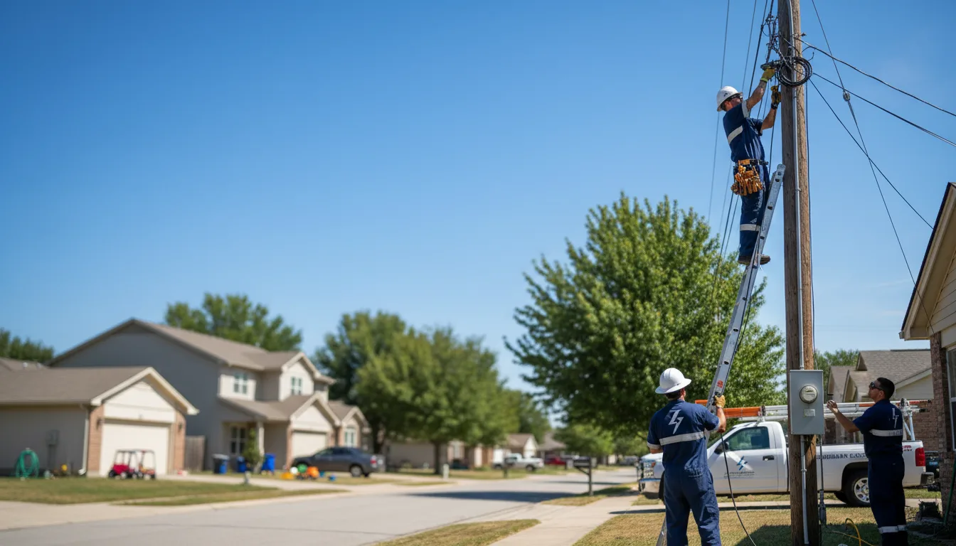 Residential electrician providing installation services in Moran, TX